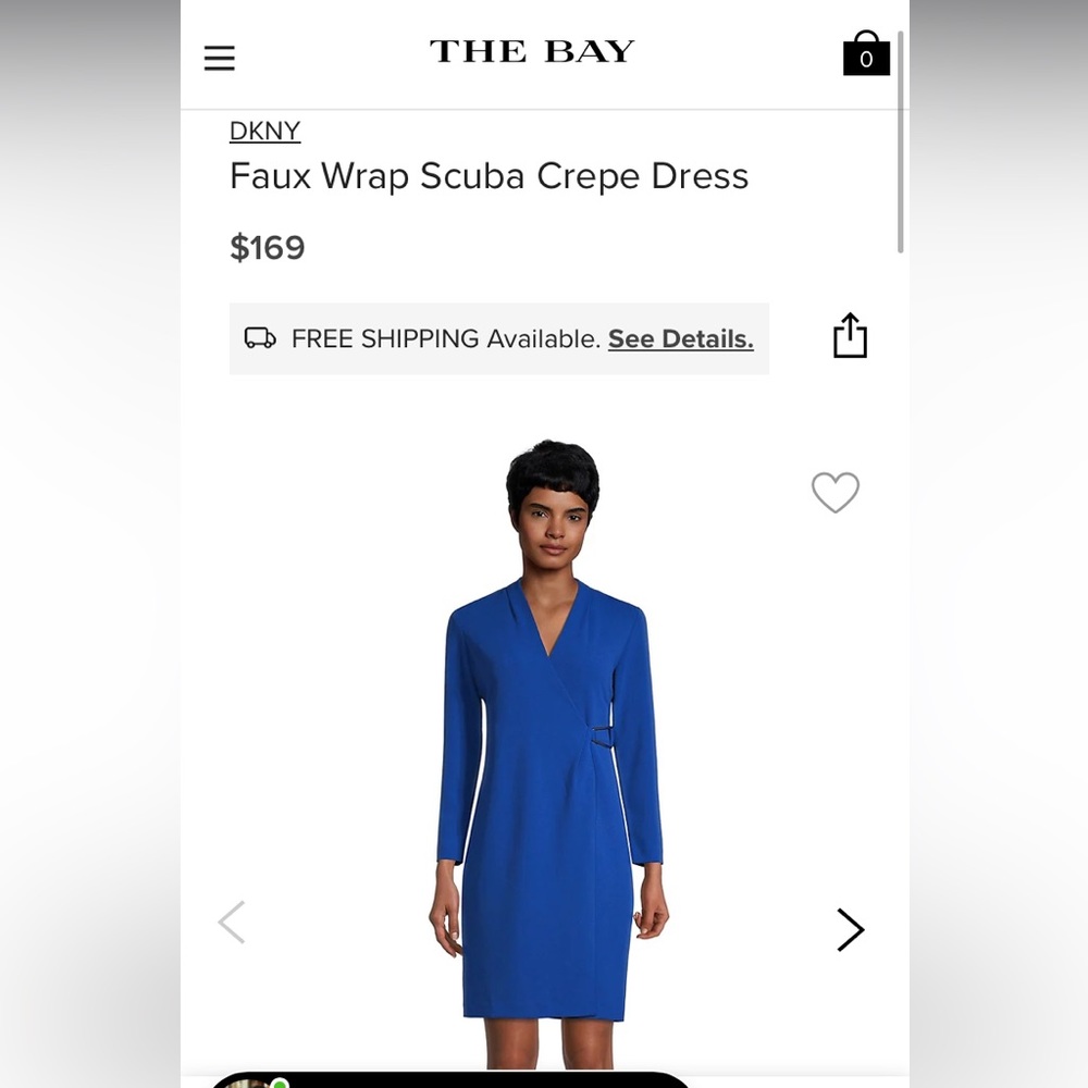 NWT DKNY Royal Blue Dress